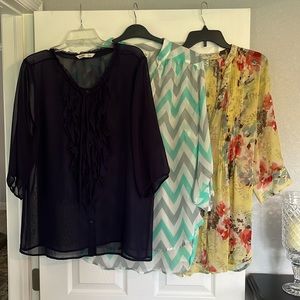 Sheer top bundle